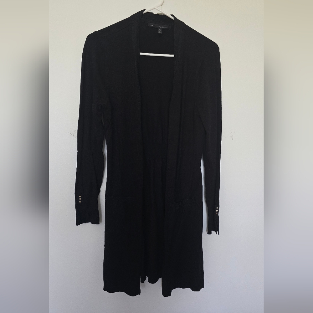 White House Black Market Black Cardigan Sweater